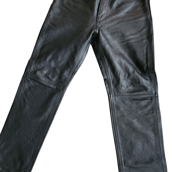 Levi's Lot 53 Black Leather Pants Roswell Collection Rare - Picture 14 of 16